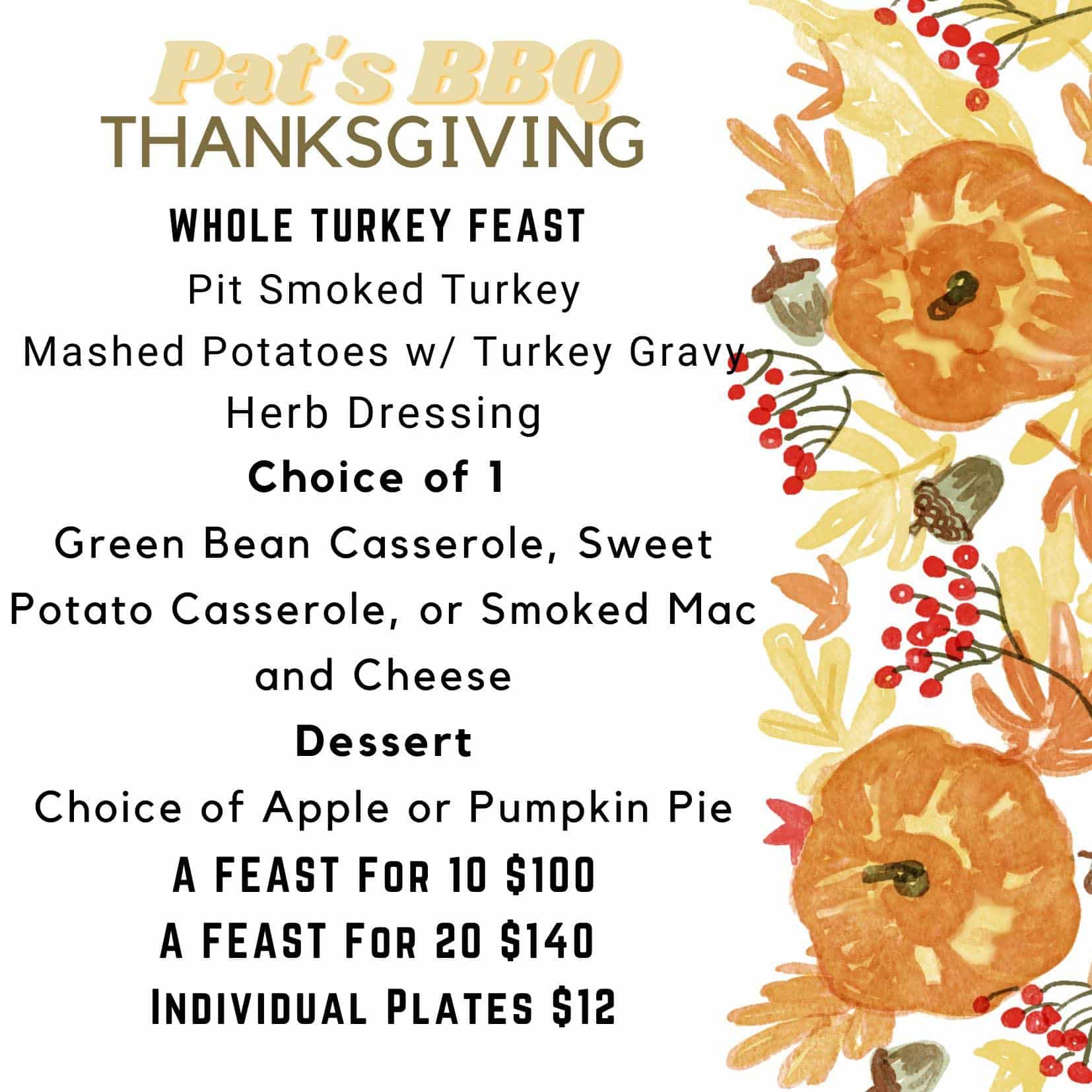 Thanksgiving Dinner Choices in Southern Illinois! » Southern Illinois Eats