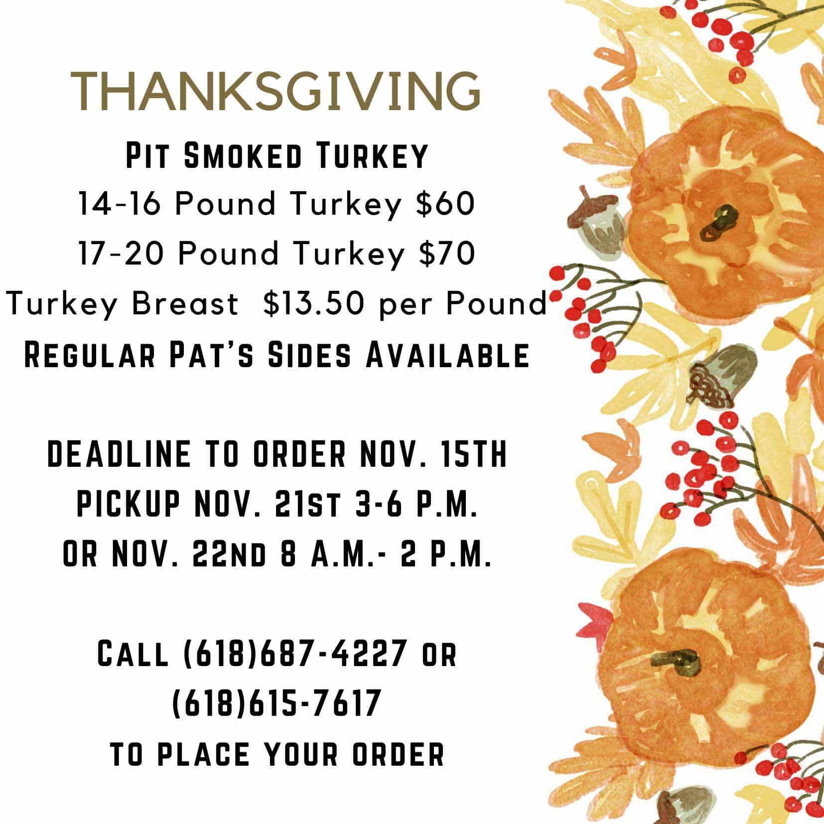 Thanksgiving Dinner Choices in Southern Illinois! » Southern Illinois Eats